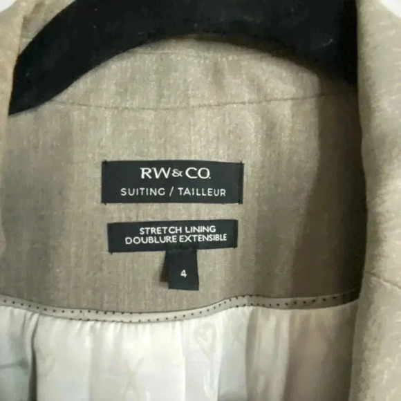 RW&CO - long sleeve Taupe Griege Blazer - US 4 - perfect for the office - Picture 6 of 7